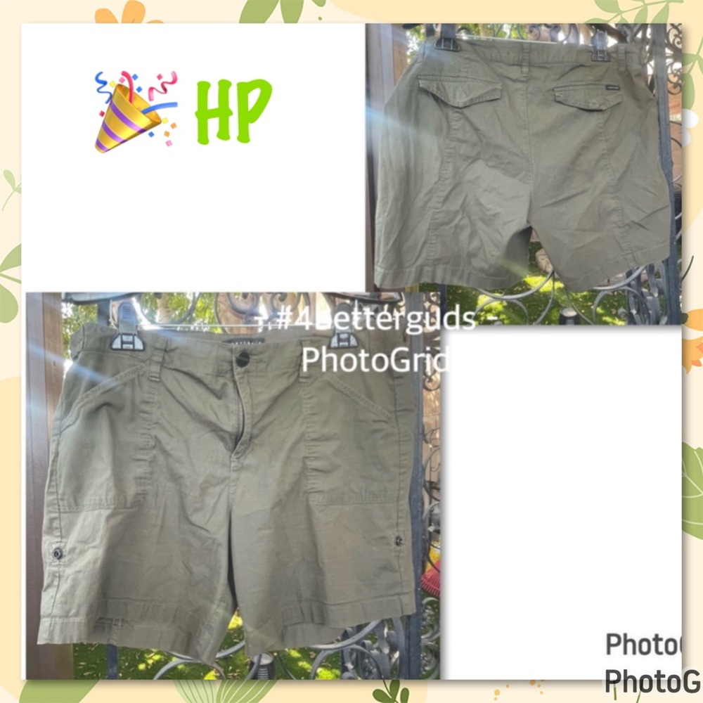 Sanctuary Roll Tab Convertible Button Front Cotton Poplin Shorts 32
